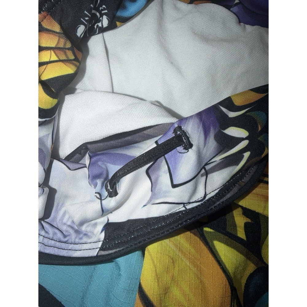 Ink N Burn Shorts Women's 2 Butterfly Colorful Low Rise Lined Running Yoga Gym - Picture 5 of 10